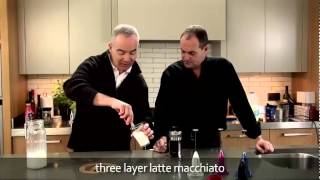 aerolatte  milk frother makes three layer caffè latte macchiato [upl. by Betz135]