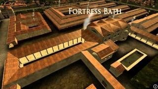 Animation of ancient Roman Fort in Caerleon Wales [upl. by Taima758]