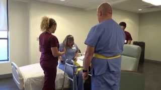 Physical Therapy Transfer Training  How To Transfer From Wheelchair To Bed [upl. by Ynna]