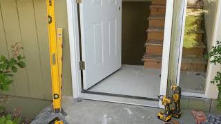 Jeld Wen Front Door Installation  Really crappy products and craftsmanship PART 1 [upl. by Ahseital158]