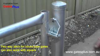 Gate Latch 2 way for round pipe and square [upl. by Sanborn314]