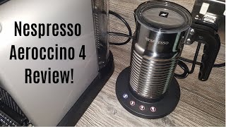 Nespresso Aeroccino 4 Milk Frother Review  Worth upgrading from the Aeroccino 3 [upl. by Herra]