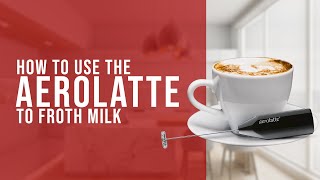 How To Use the AeroLatte To Froth Milk [upl. by Stanly]