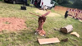 A fabulous range of wooden sculpture at Caerleon festival 2024 [upl. by Buckler]