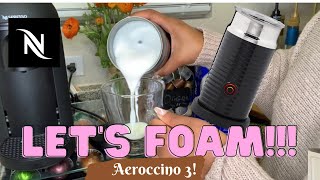 How To Foam Milk With Aeroccino 3 Make Coffee With Foam Tips amp Tricks  Easy Foamed Latte Recipe [upl. by Yovonnda]