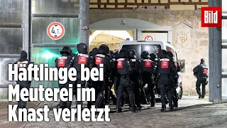 Gefängnismeuterei Polizei stürmt Knast in Thüringen  JVA Untermaßfeld [upl. by Bay]